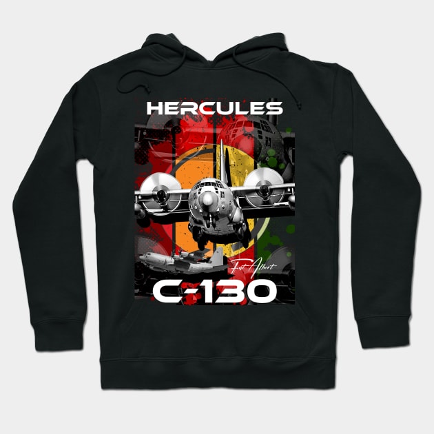 c 130 hercules military aircraft Hoodie by aeroloversclothing